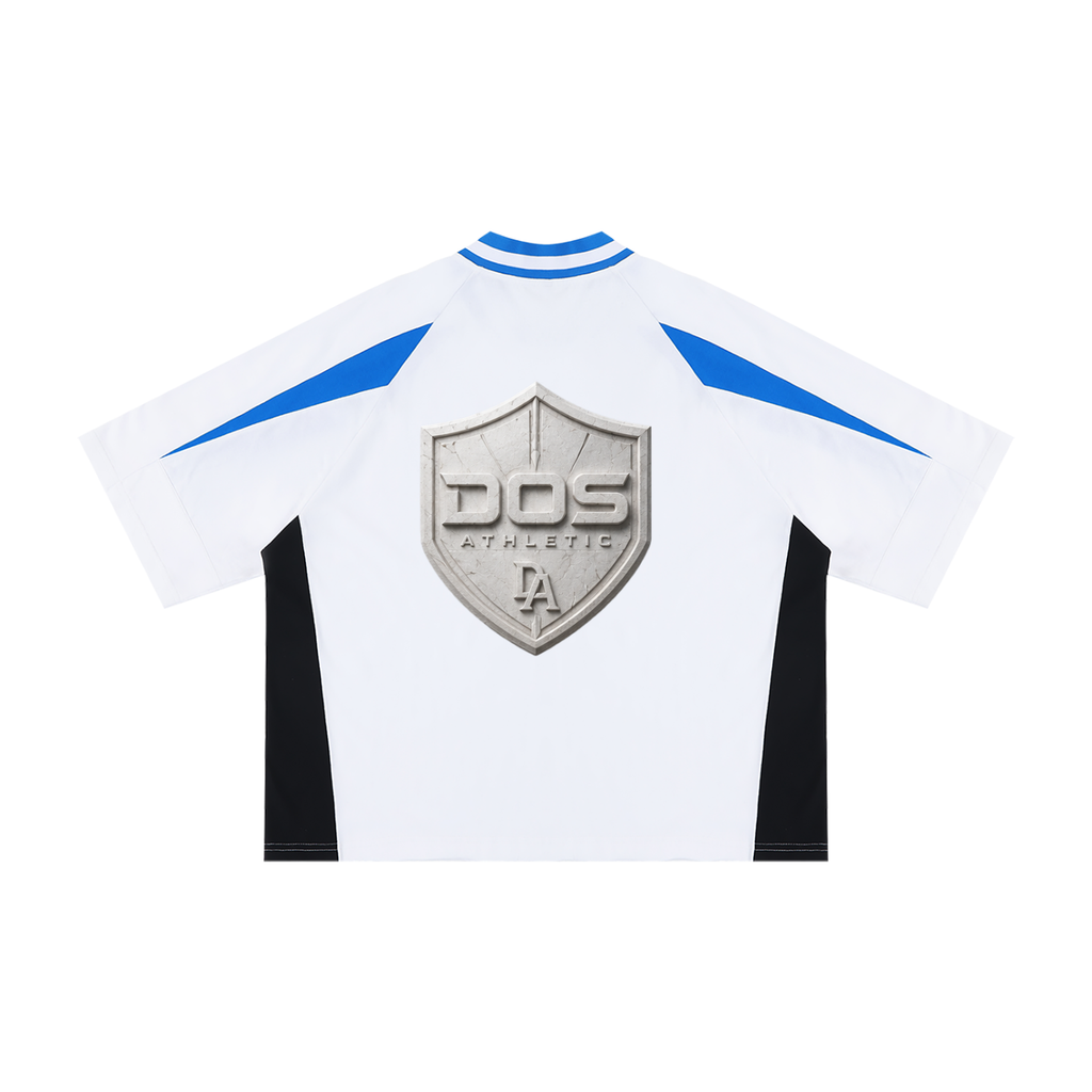 Unisex Oversized Color Block V-Neck T-Shirt